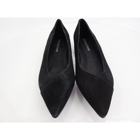 Donald Pliner Palma Ballet Flats Women 6 M Black Pointed Shoes Slip On Comfort - Picture 4 of 14